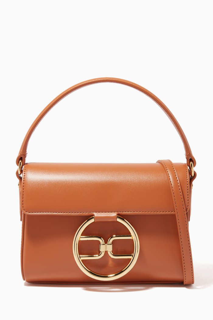 

Micro Bag in Faux Leather, Brown