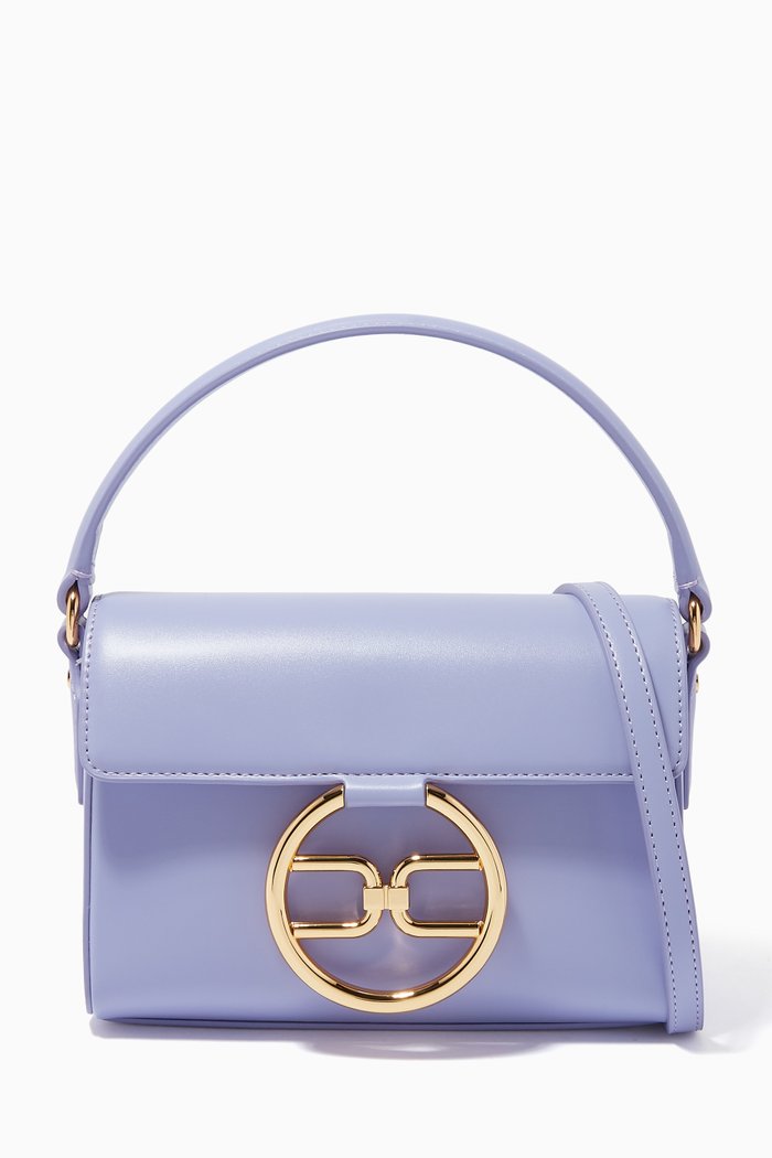 

Micro Bag in Faux Leather, Purple