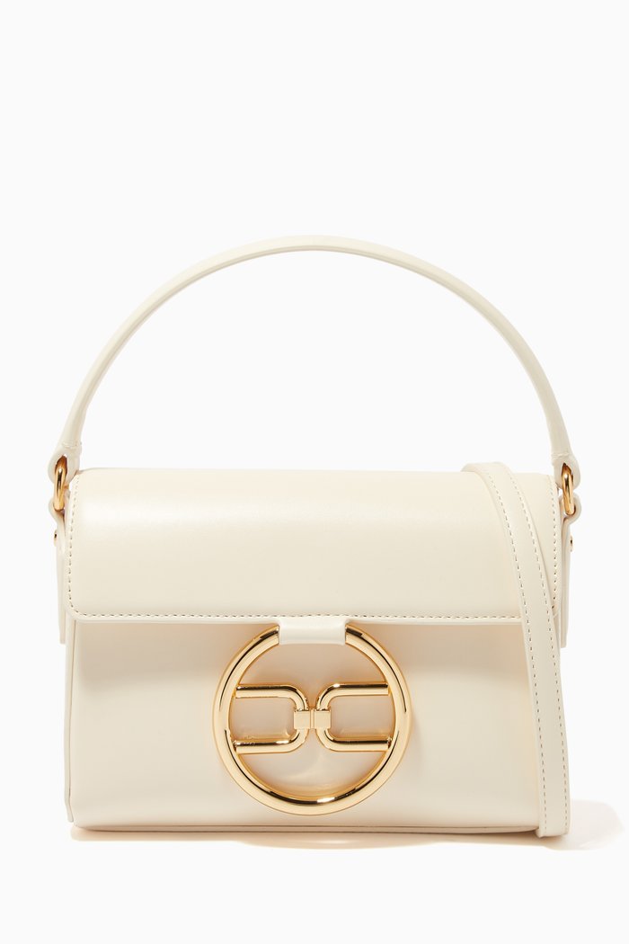 

Micro Bag in Faux Leather, White