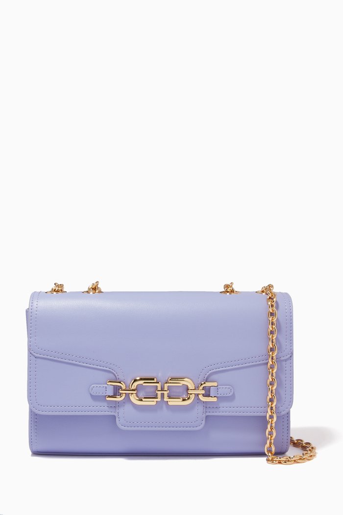 

Medium Bag in Faux Leather, Purple
