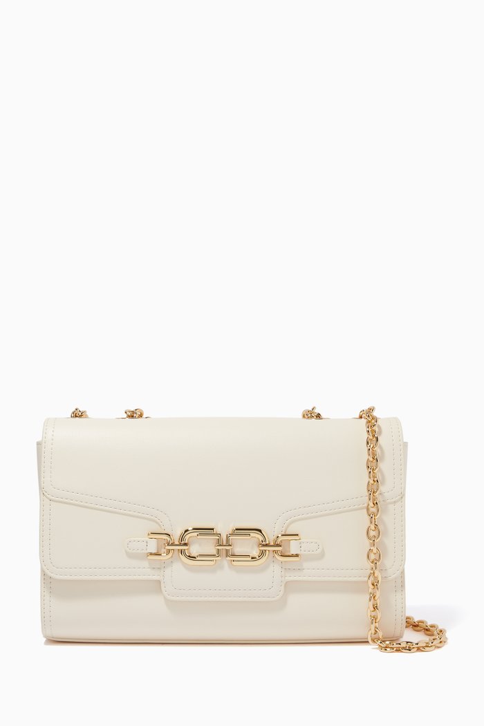 

Medium Bag in Faux Leather, White