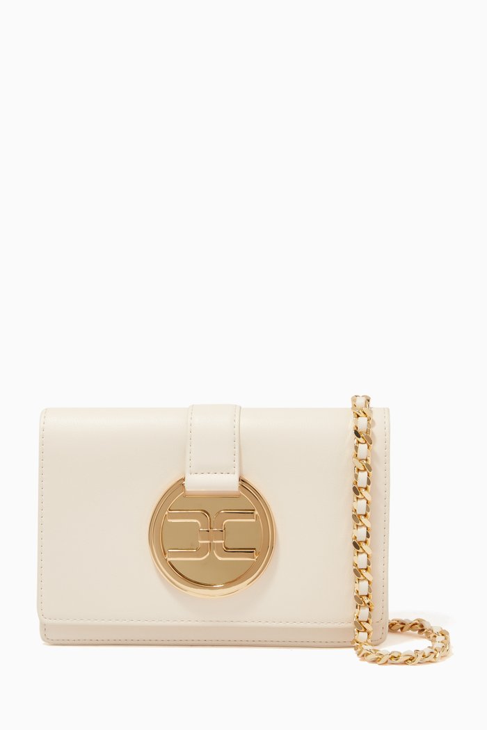 

Button Logo Bag, White