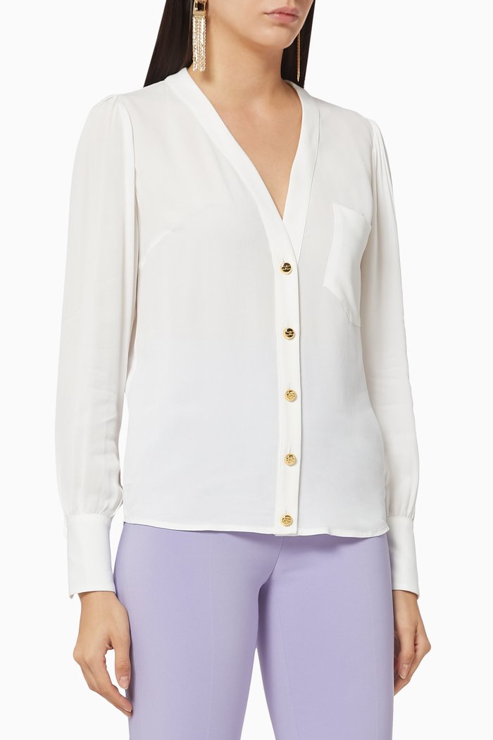 

Viscose Georgette Blouse, White