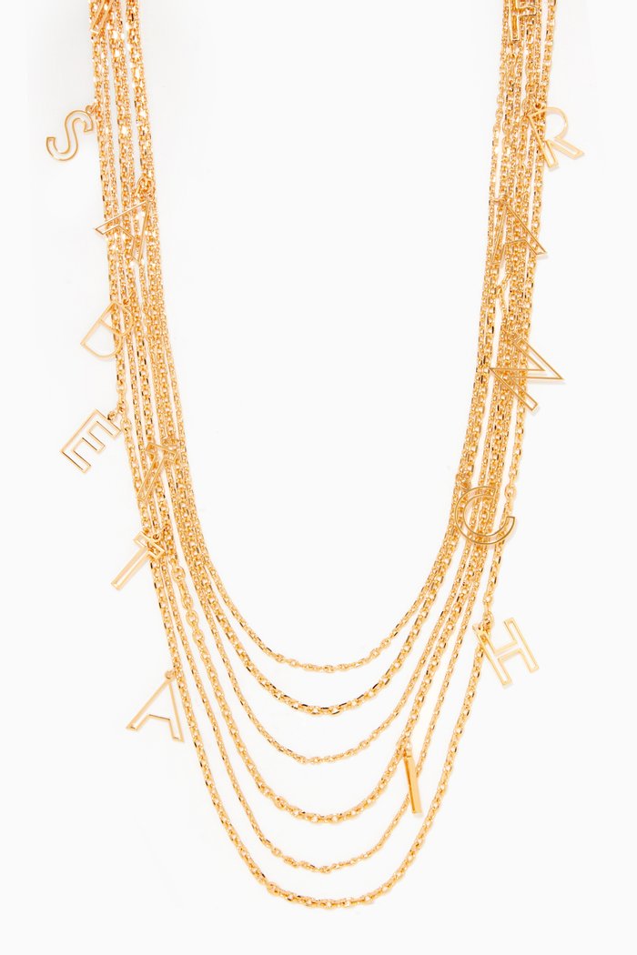 

Logo Chain Necklace, Gold