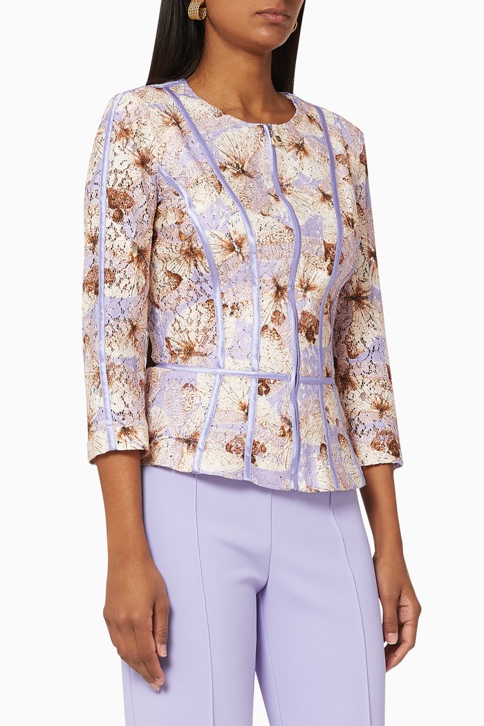 

Butterfly Lace Viscose Jacket, Purple