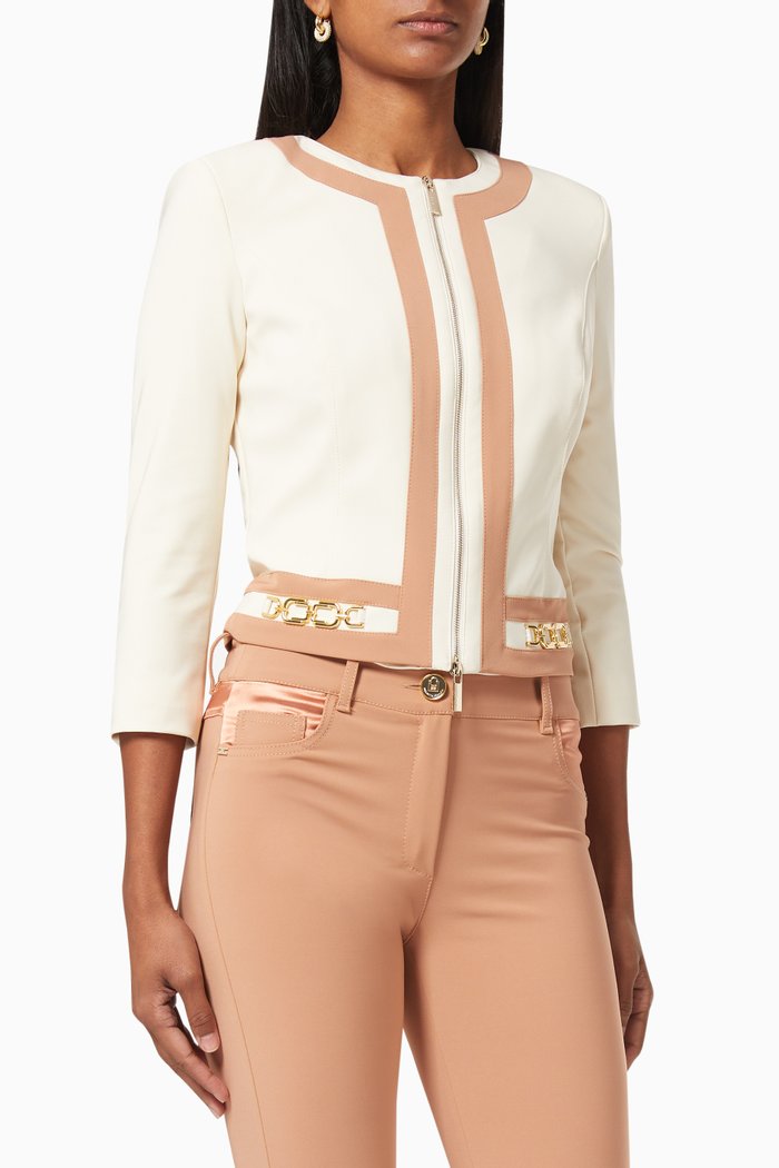 

Bi-Elastic Short Jacket, Pink