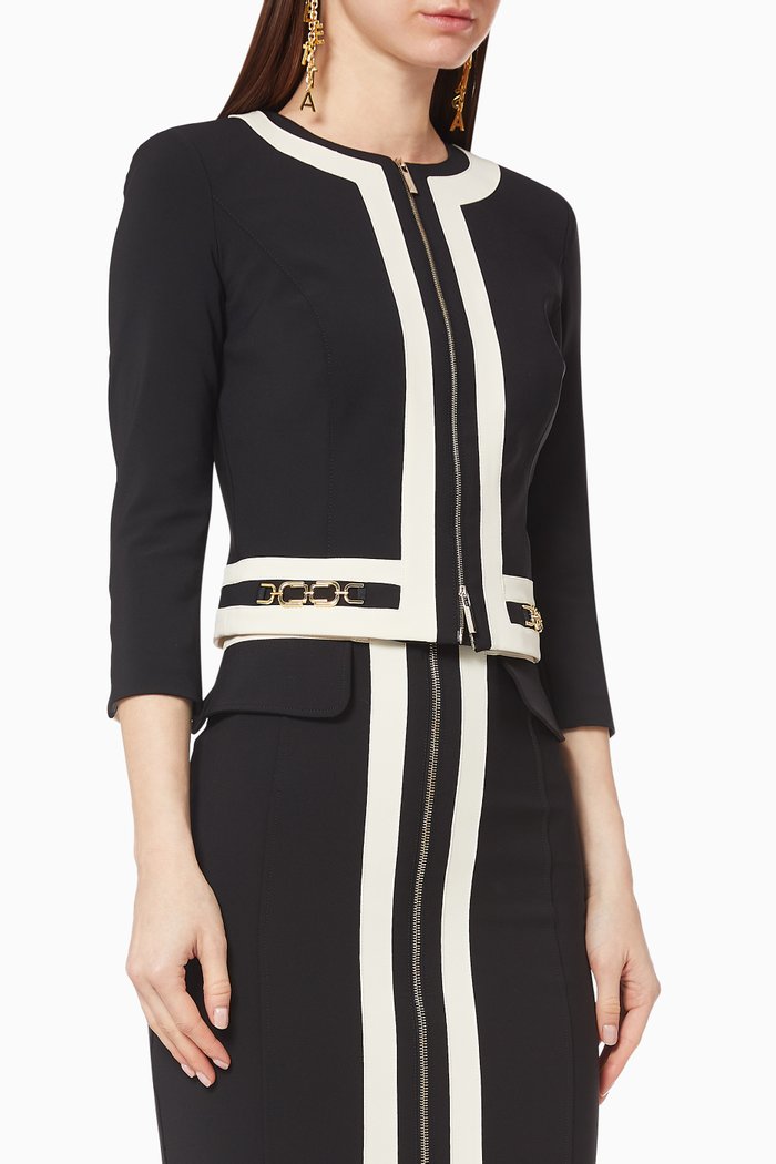 

Bi-Elastic Short Jacket, Multicolour
