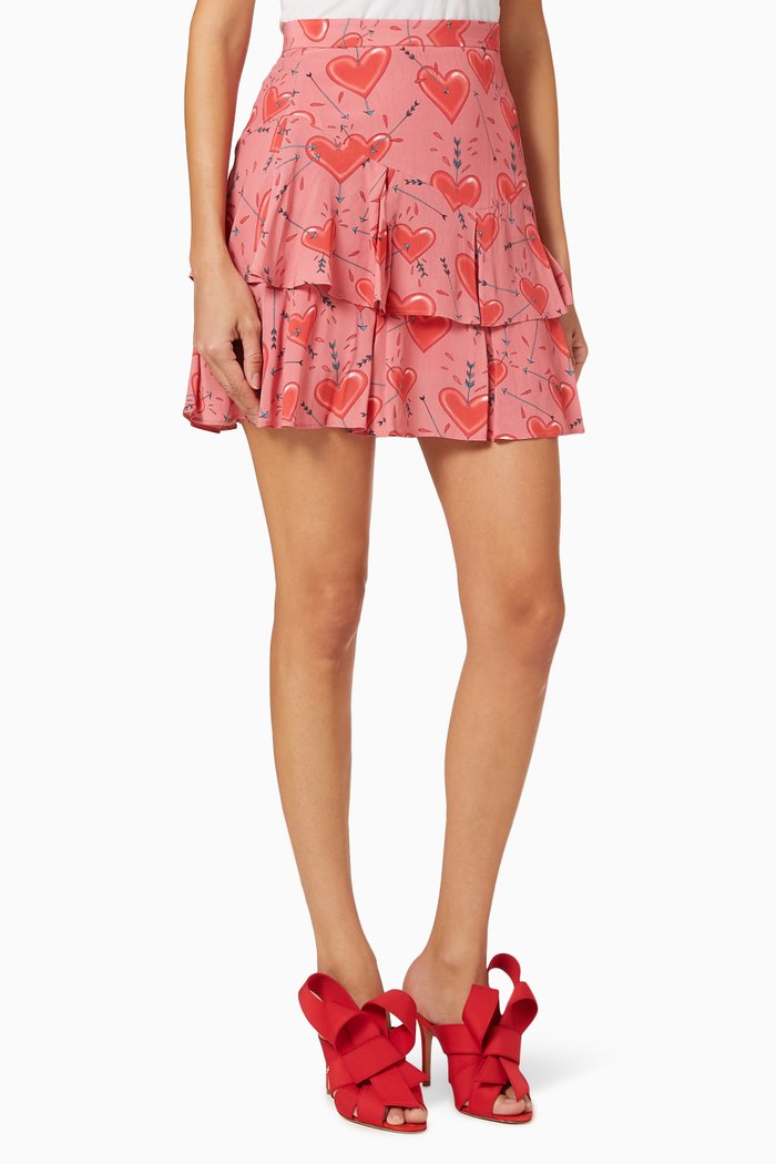 

Heart Mini Skirt, Red