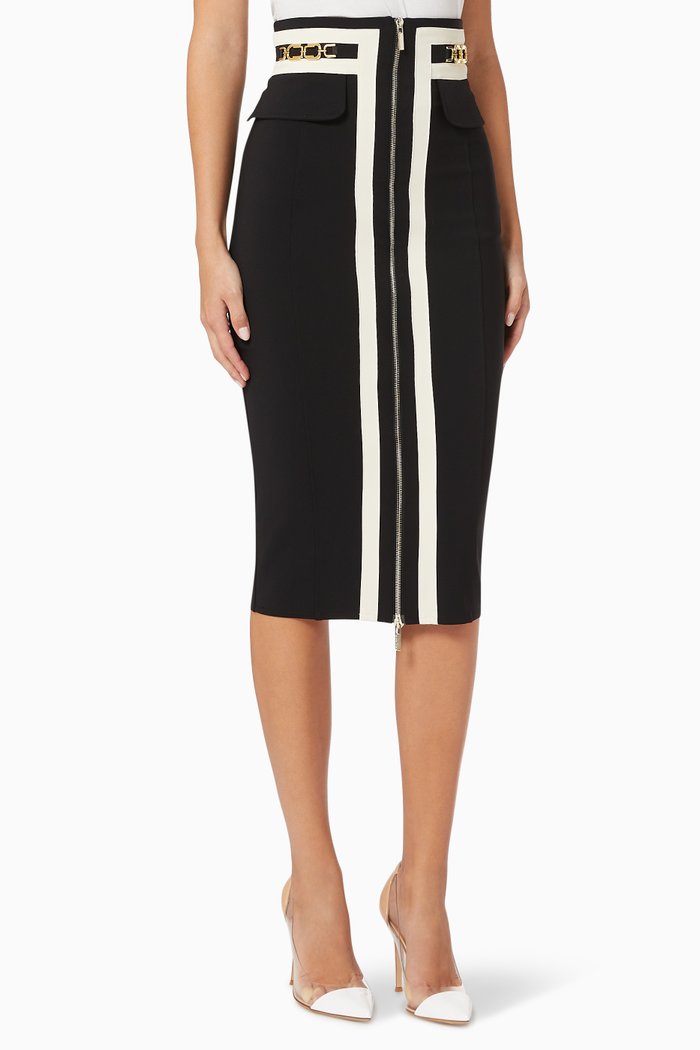 

Pencil Skirt in Bi-Elastic Fabric, Multicolour