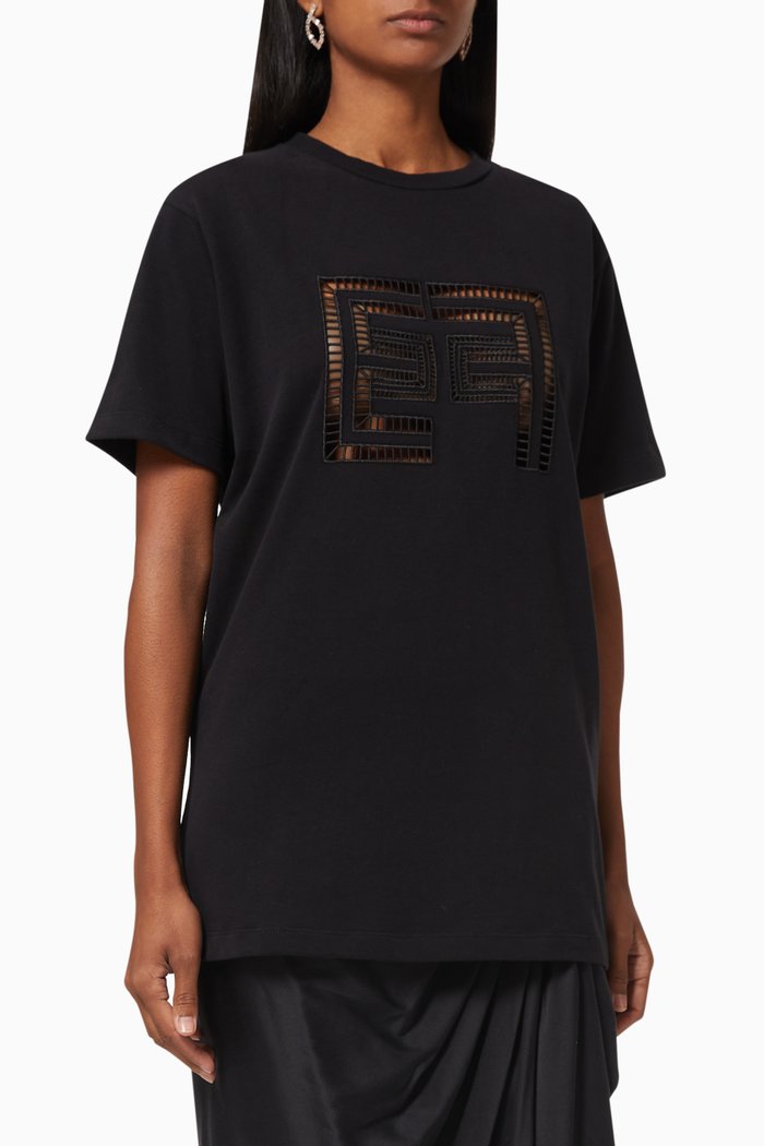 

Logo Cotton T-shirt, Black