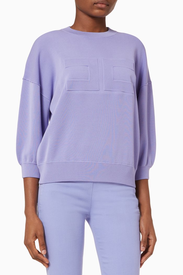 

Top in Viscose Knit, Purple