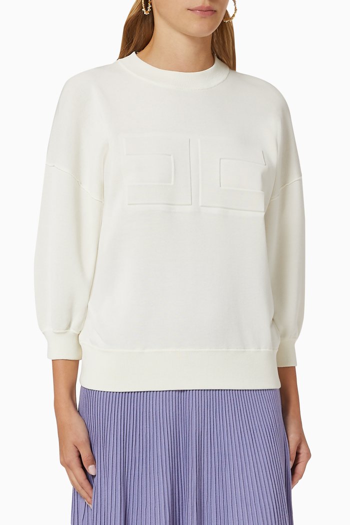 

Top in Viscose Knit, White
