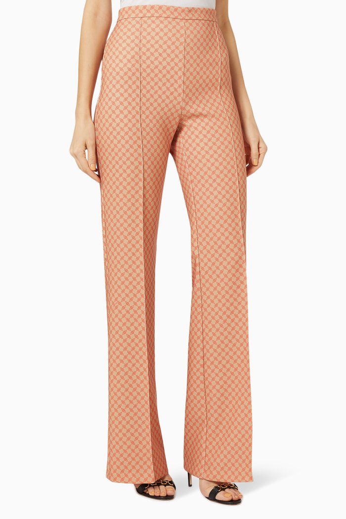 

Horse Bit Crêpe Palazzo Pants, Brown