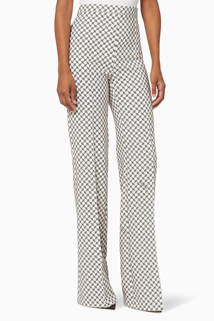 

Horse Bit Crêpe Palazzo Pants, Multicolour