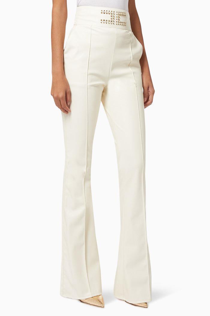 

Bell Bottom Pants, White