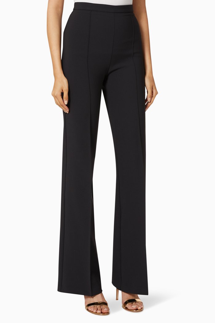 

Crêpe Palazzo Pants, Black