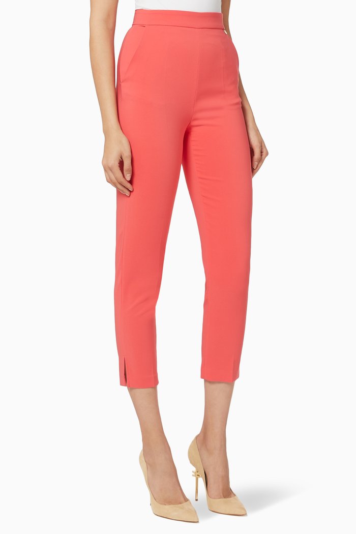 

Bi-Elastic Skinny Pants, Red