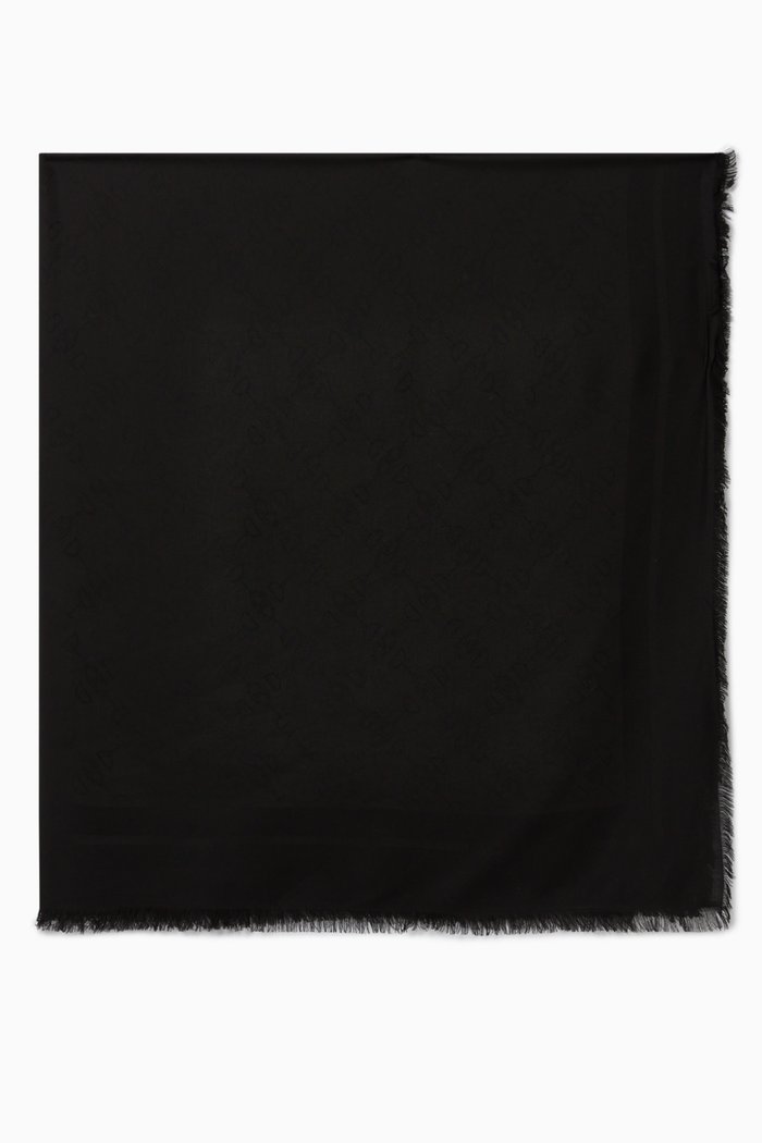 

Scarf in Horse Bit Jacquard, Black