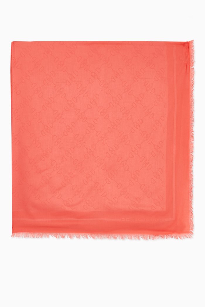 

Scarf in Horse Bit Jacquard, Red