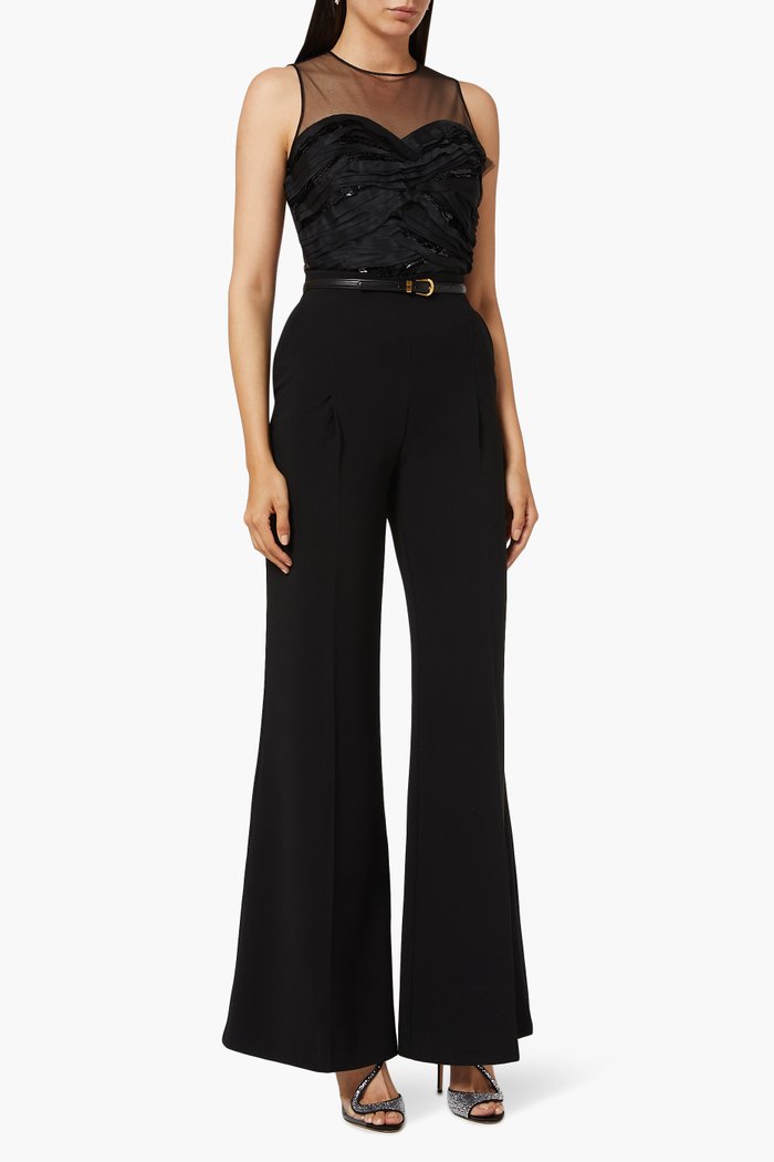 

Divisible Jumpsuit in Tulle & Crêpe, Black