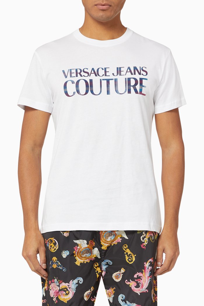 

Logo Print Cotton T-Shirt, White