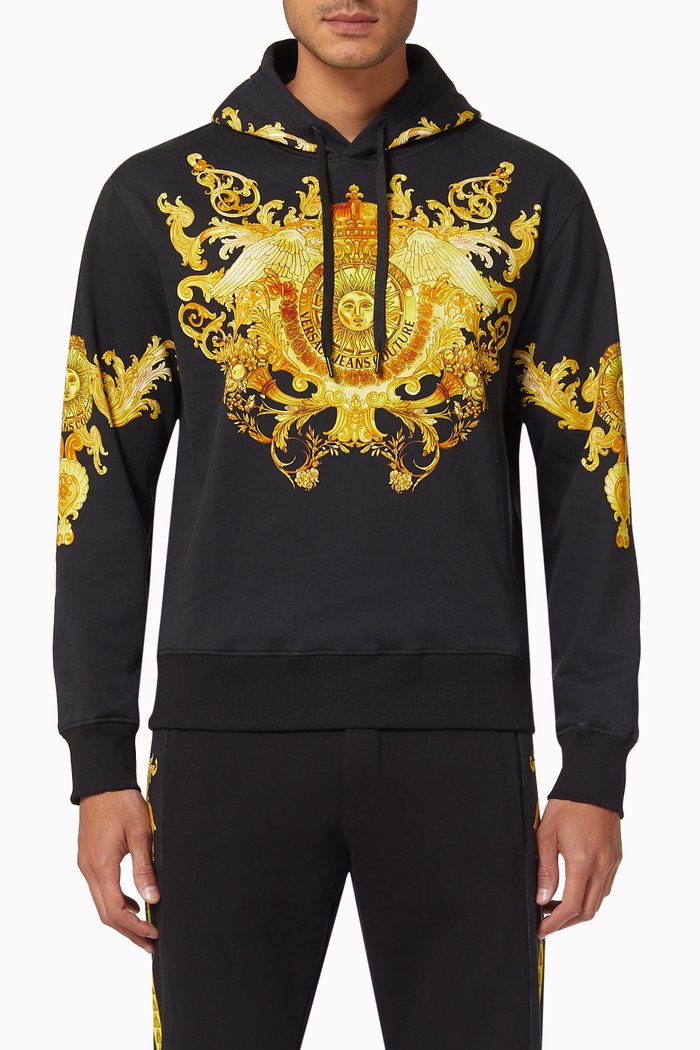 

Rococo Print Sweatshirt, Black