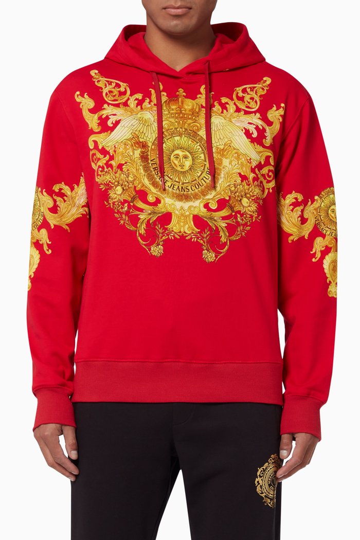 

Rococo Hooded Sweatshirt, Red