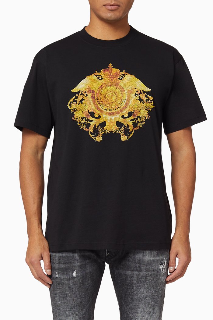 

Rococo Cotton T-shirt, Black