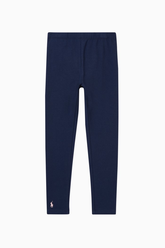

Jersey Leggings in Cotton, Blue