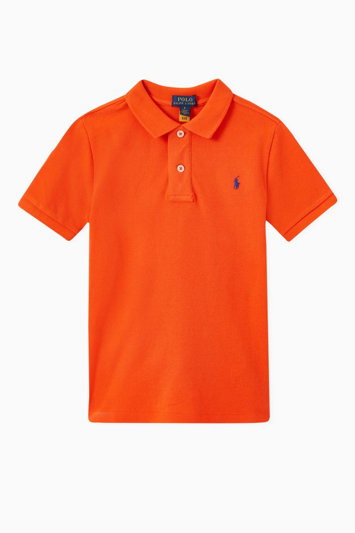 

Polo T-shirt in Cotton Jersey, Orange