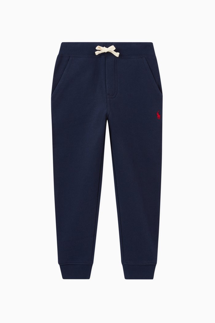 Logo Fleece Sweatpants, Blue