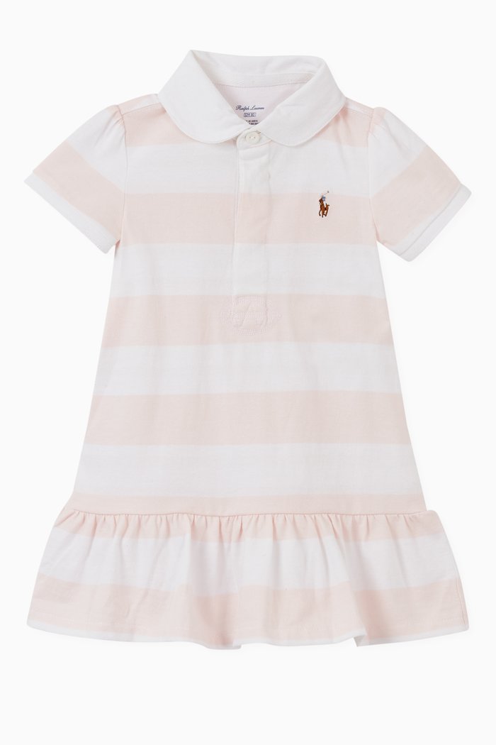 

Stripes Polo Jersey Dress, Multicolour