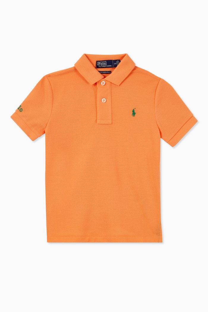 

Logo Polo T-shirt in Cotton, Yellow