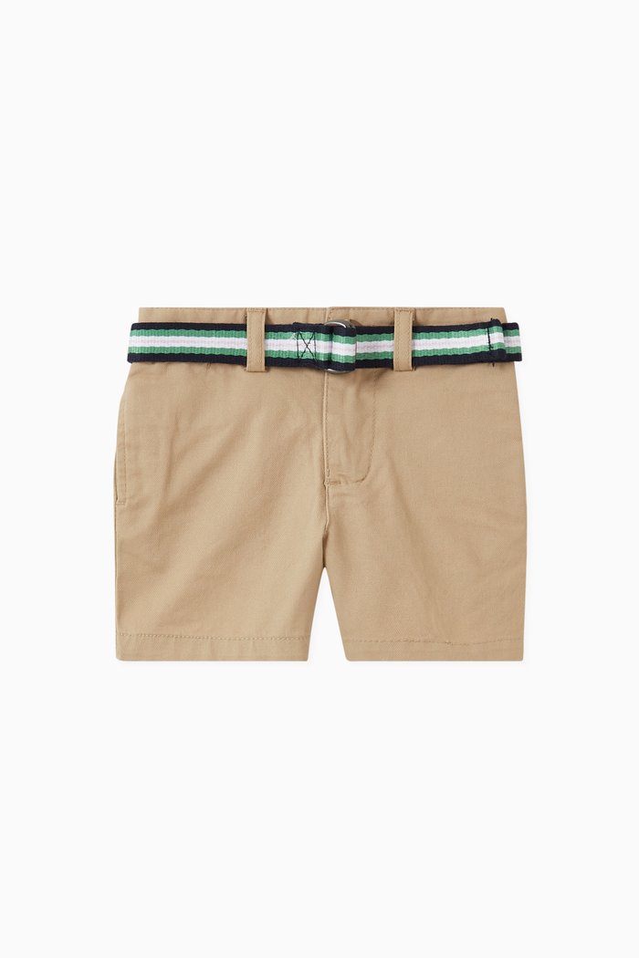 

Polo Shorts in Stretch Twill, Neutral