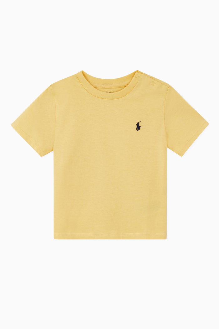 

Cotton Jersey Crewneck T-Shirt, Yellow