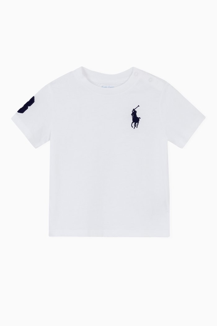 Logo Jersey T-shirt in Cotton, White