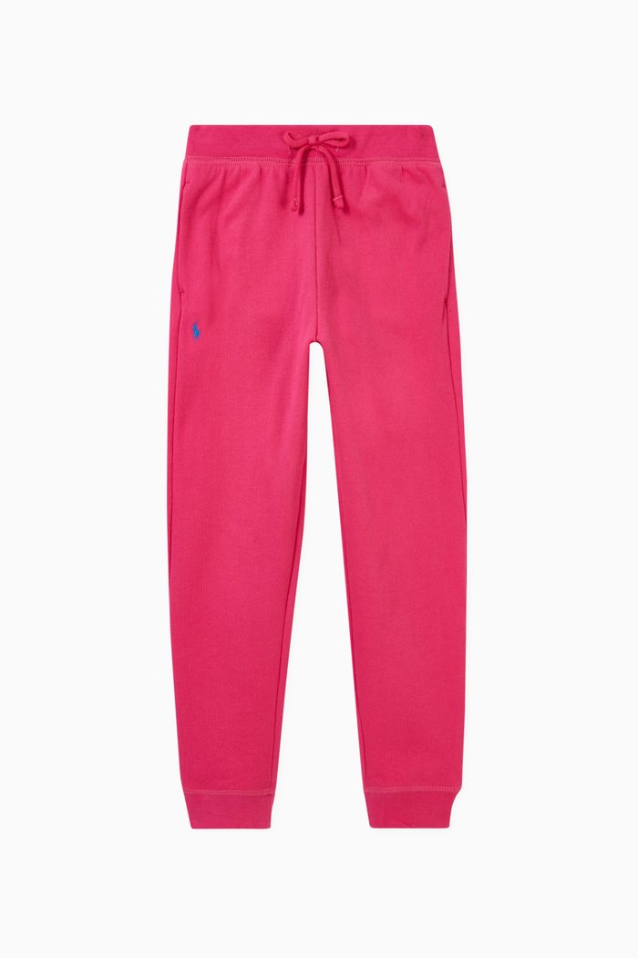 

Jersey Sweatpants in Cotton Fleece, Pink
