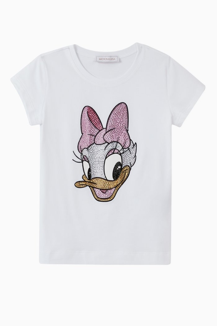 Daisy T-shirt in Cotton, White