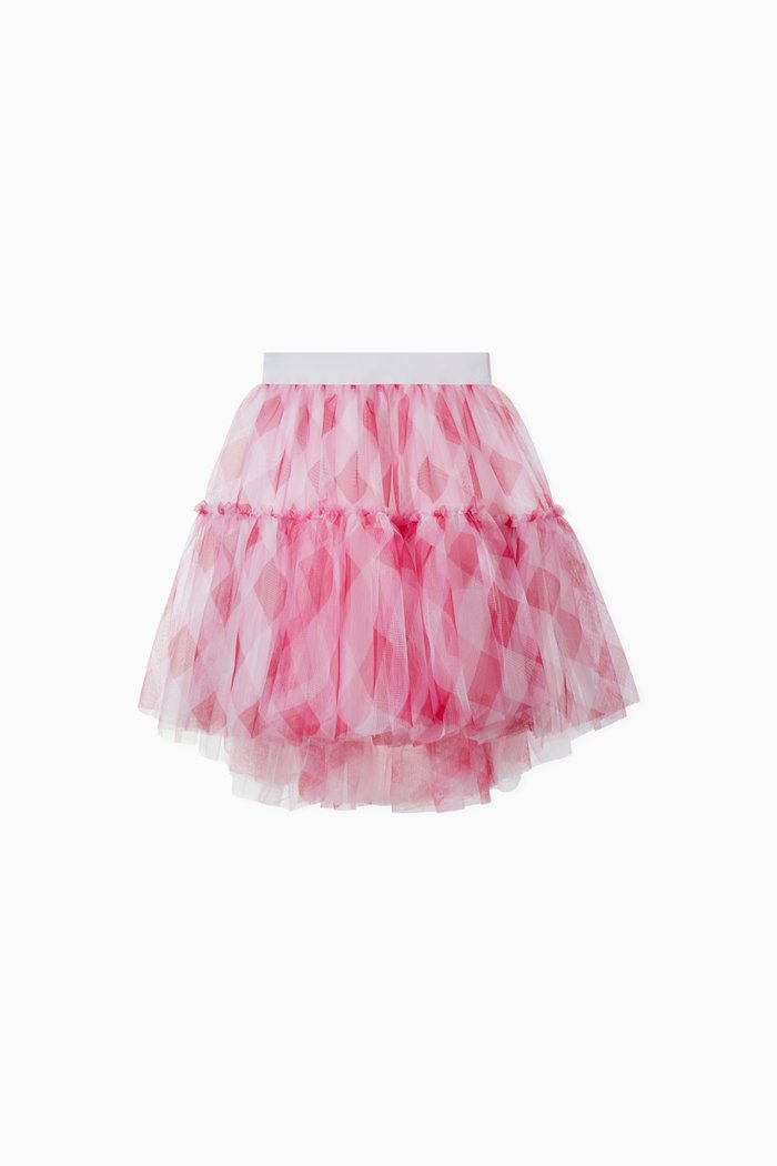 

Vichy Tulle Skirt, Pink