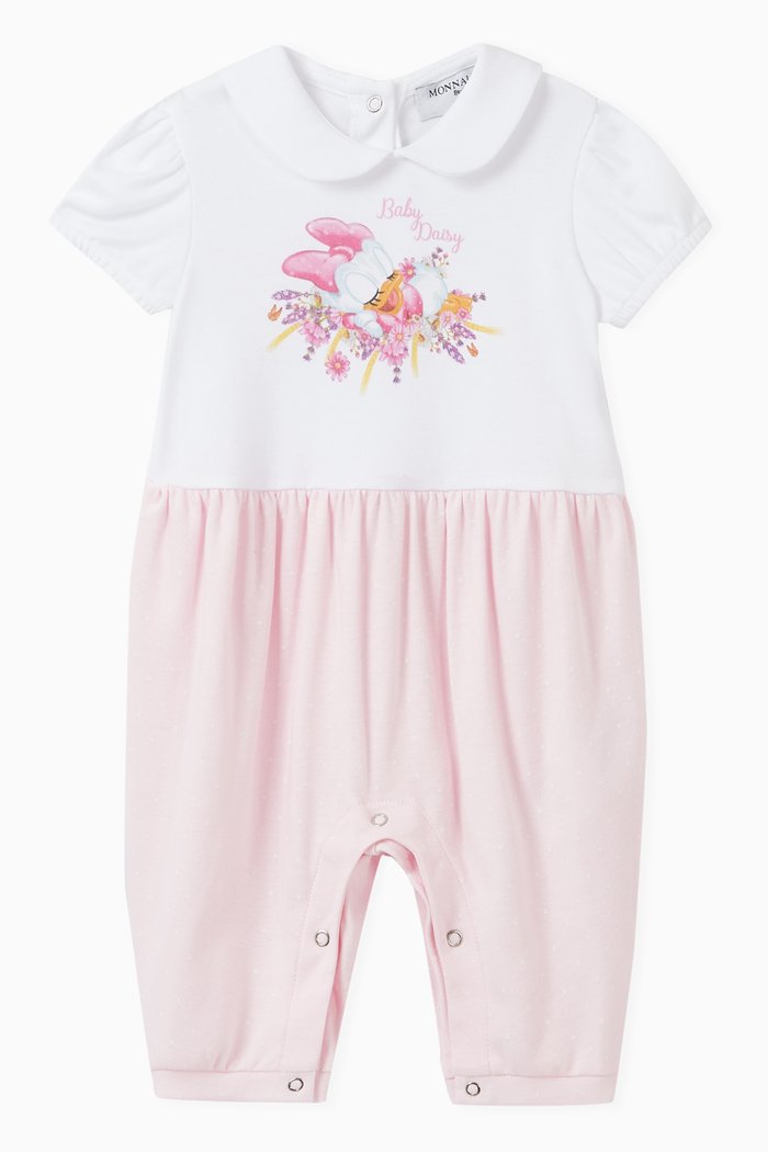 

Polka Dots Romper in Cotton, White