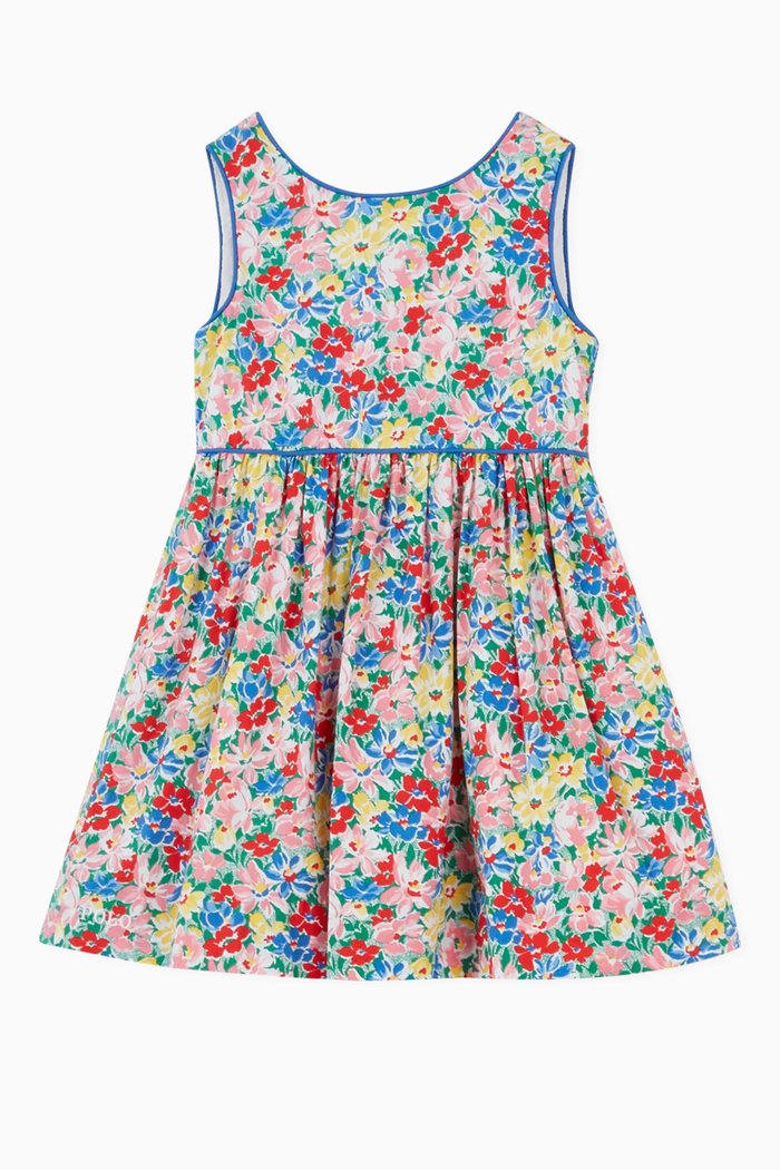 

Printed Dress in Cotton Poplin, Multicolour