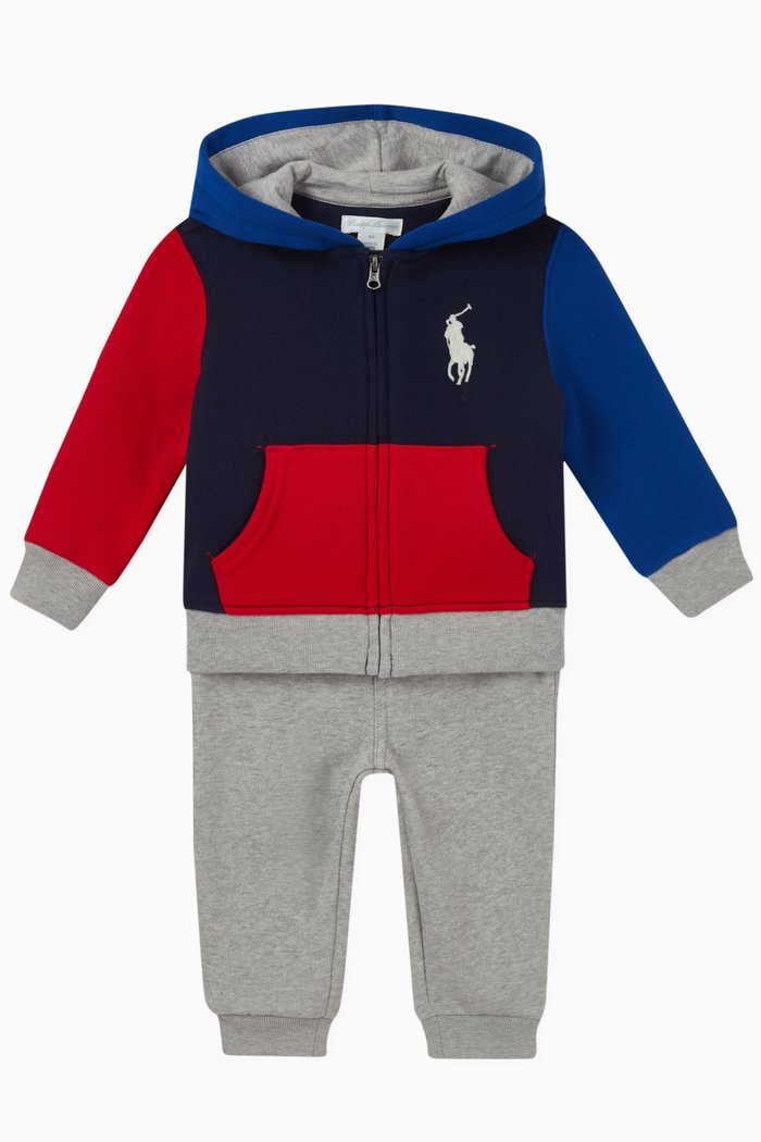 

Colourblock Tracksuit, Set of 2, Multicolour