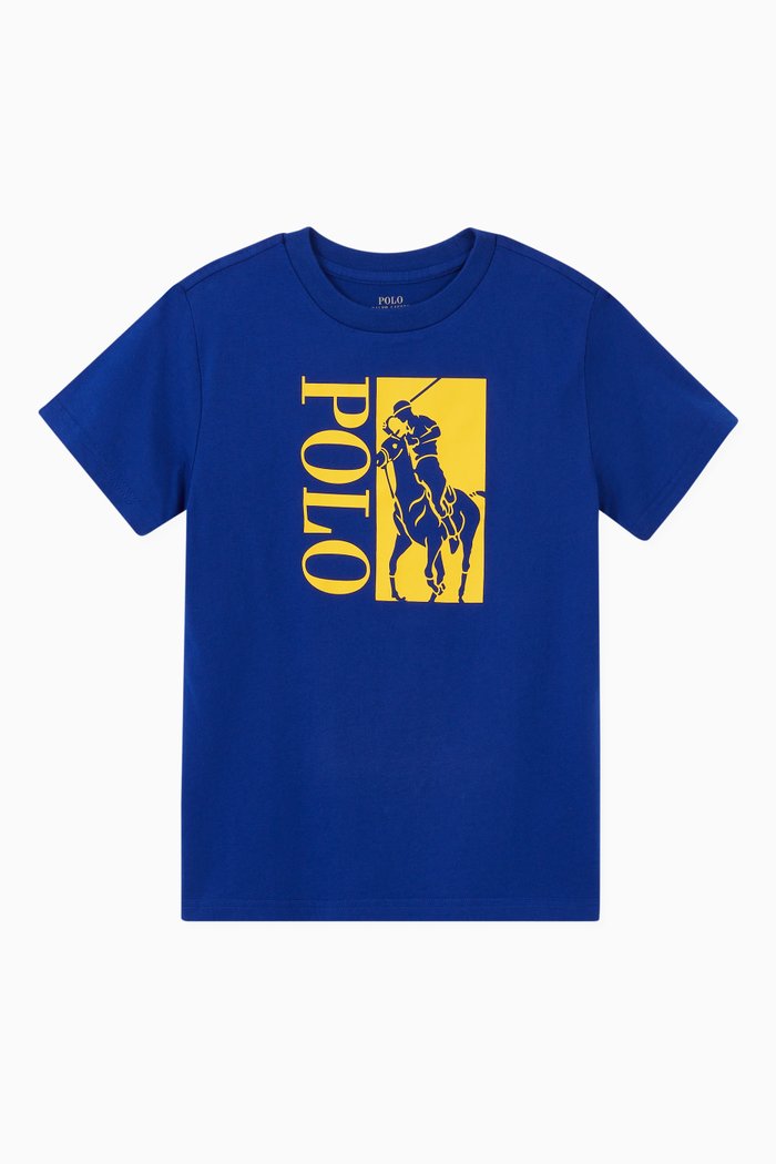 

Logo Cotton Jersey T-Shirt, Blue