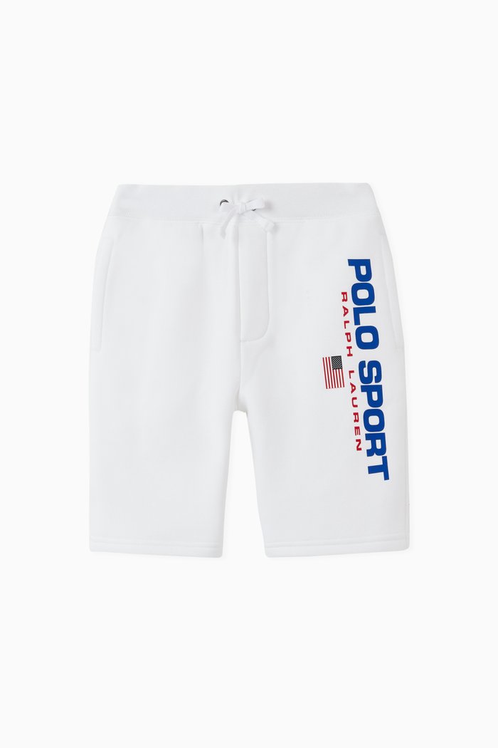 Polo Sports Shorts in Cotton, White