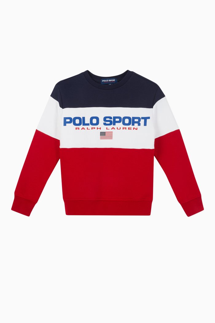 

Colour-block Stripes Sweatshirt in Cotton, Multicolour