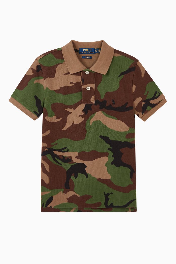 

Custom Fit Cotton Mesh Polo, Green