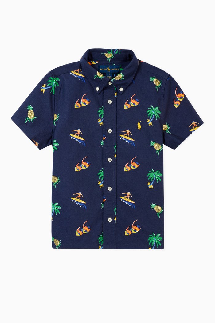 

Oxford Shirt in Cotton, Blue