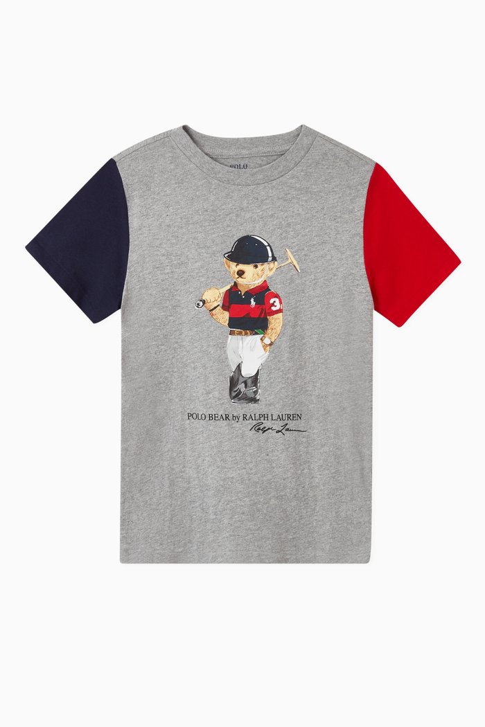 

Polo Bear Jersey T-shirt, Grey