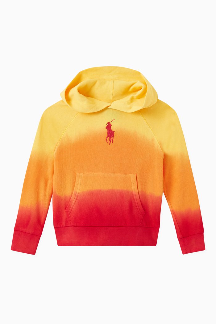 

Gradient Sweatshirt Hoodie in Cotton, Multicolour