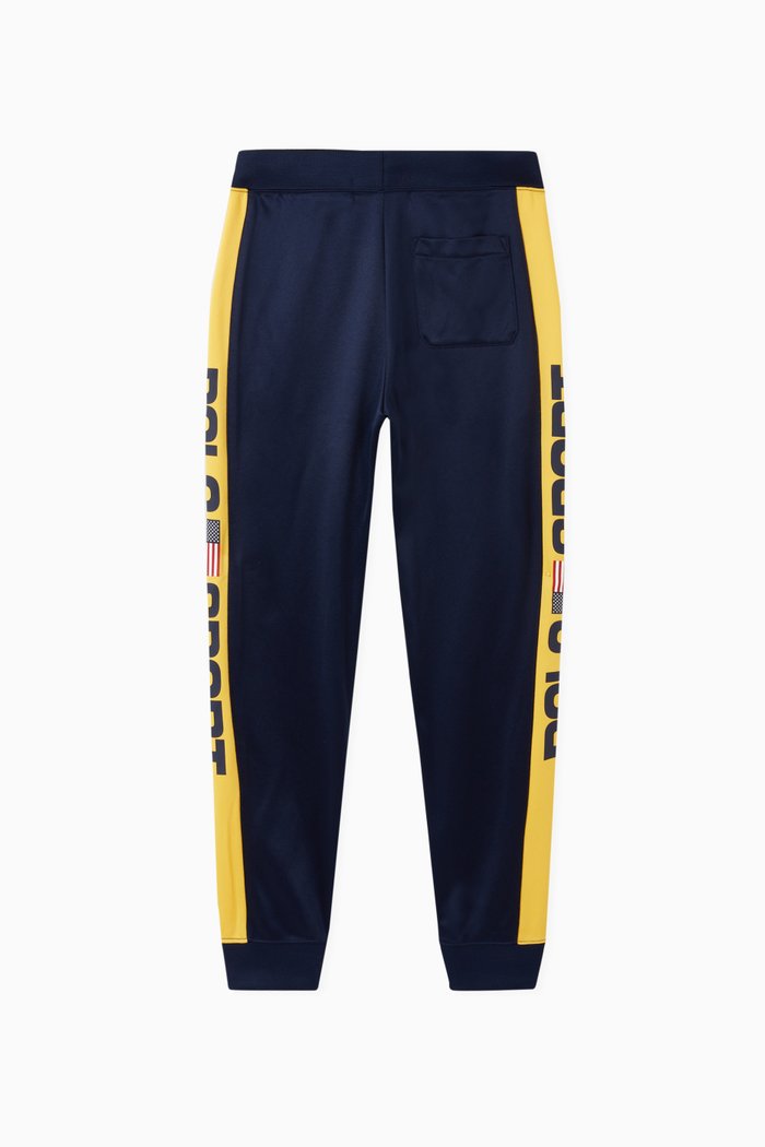 

Logo Tape Sweatpants in Fleece, Blue